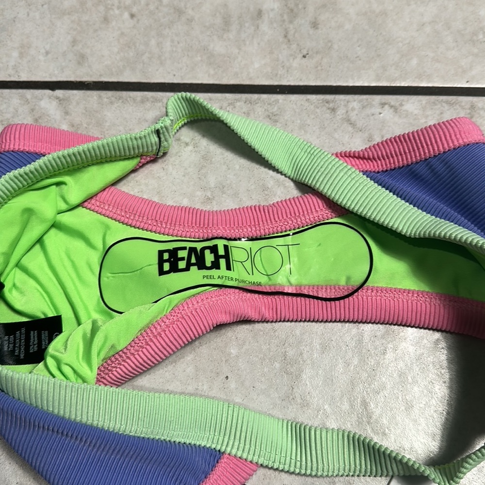 Beach Riot Colorblock Neon Bikini Set - Picture 6 of 10